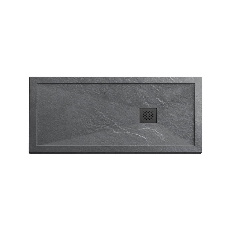 Chevington 60 X 32 Resin Shower Base With Lip Slate Gray Wayfair